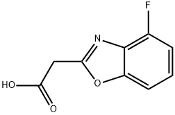 2-Benzoxazoleacetic acid, 4-fluoro- Structure