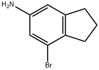 7-溴-2,3-二氢-1H-茚-5-胺, 1368160-10-4, 结构式