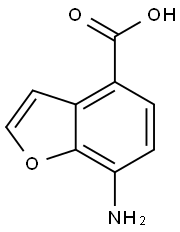 7-氨基-4-苯并呋喃甲酸, 1368170-28-8, 结构式