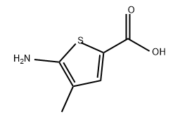 5-氨基-4-甲基噻吩-2-羧酸, 1368184-83-1, 结构式