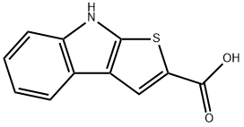 8H-噻吩并[2,3-B]吲哚-2-甲酸, 1368230-87-8, 结构式