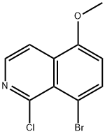8-Bromo-1-chloro-5-methoxyisoquinoline Struktur