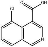 4-Isoquinolinecarboxylic acid, 5-chloro- 化学構造式