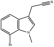 2-(7-bromo-1-methyl-1H-indol-3-yl)acetonitrile Structure