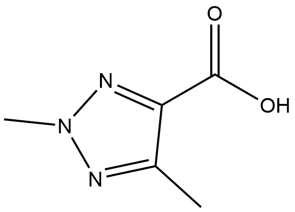 2,5-Dimethyl-2H-1,2,3-triazole-4-carboxylic acid 化学構造式