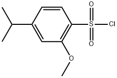 2-Methoxy-4-(1-methylethyl)benzenesulfonyl chloride Structure