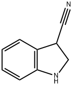 Indoline-3-carbonitrile hydrochloride 化学構造式