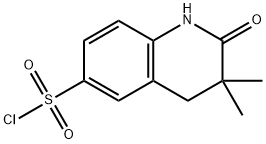 3,3-dimethyl-2-oxo-1,2,3,4-tetrahydroquinoline-6-sulfonyl chloride Structure