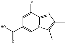 8-bromo-2,3-dimethylimidazo[1,2-a]pyridine-6-car boxylic acid Structure