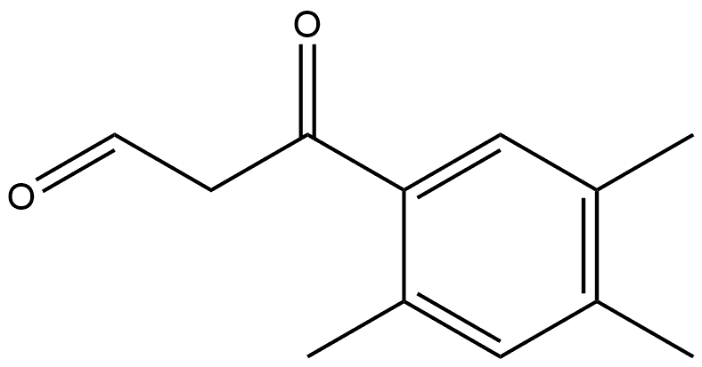 2,4,5-Trimethyl-β-oxobenzenepropanal,1368719-72-5,结构式