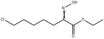 Heptanoic acid, 7-chloro-2-(hydroxyimino)-, ethyl ester Structure