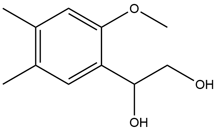 1-(2-Methoxy-4,5-dimethylphenyl)-1,2-ethanediol 结构式