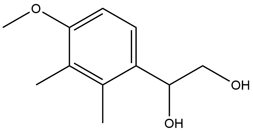 1-(4-Methoxy-2,3-dimethylphenyl)-1,2-ethanediol,1368802-14-5,结构式