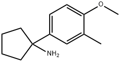 1-(4-methoxy-3-methylphenyl)cyclopentan-1-amine Structure