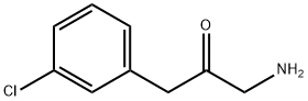 1-amino-3-(3-chlorophenyl)propan-2-one Struktur