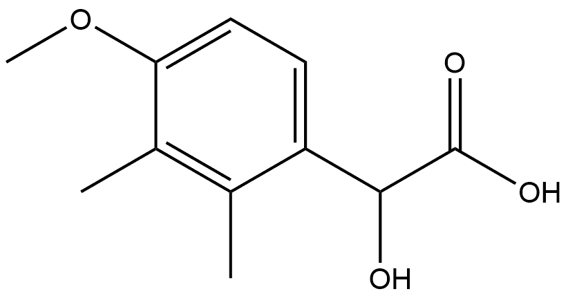 Benzeneacetic acid, α-hydroxy-4-methoxy-2,3-dimethyl- Structure