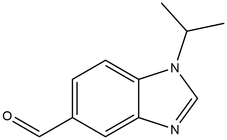 1-(1-Methylethyl)-1H-benzimidazole-5-carboxaldehyde 化学構造式