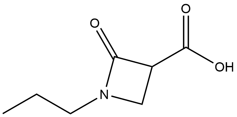 2-oxo-1-propylazetidine-3-carboxylic acid Struktur