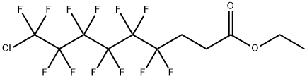 Nonanoic acid, 9-chloro-4,4,5,5,6,6,7,7,8,8,9,9-dodecafluoro-, ethyl ester Structure