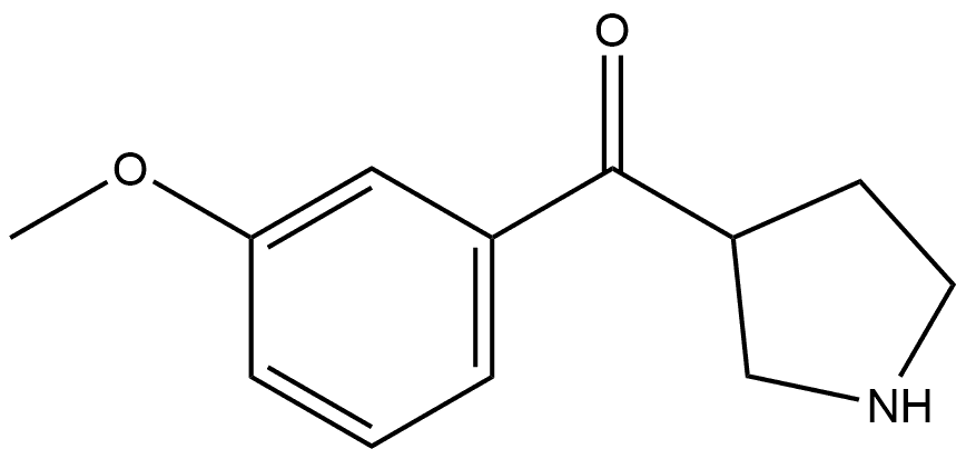 (3-Methoxyphenyl)(pyrrolidin-3-yl)methanone HCl Structure