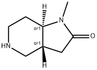 2H-Pyrrolo[3,2-c]pyridin-2-one, octahydro-1-methyl-, (3aR,7aR)-rel- Struktur