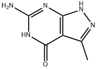 4H-Pyrazolo[3,4-d]pyrimidin-4-one, 6-amino-1,5-dihydro-3-methyl- Struktur