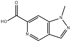 1H-Pyrazolo[4,3-c]pyridine-6-carboxylic acid, 1-methyl- 化学構造式
