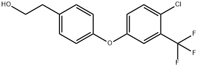 Benzeneethanol, 4-[4-chloro-3-(trifluoromethyl)phenoxy]- Struktur