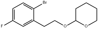 2H-Pyran, 2-[2-(2-bromo-5-fluorophenyl)ethoxy]tetrahydro- 化学構造式