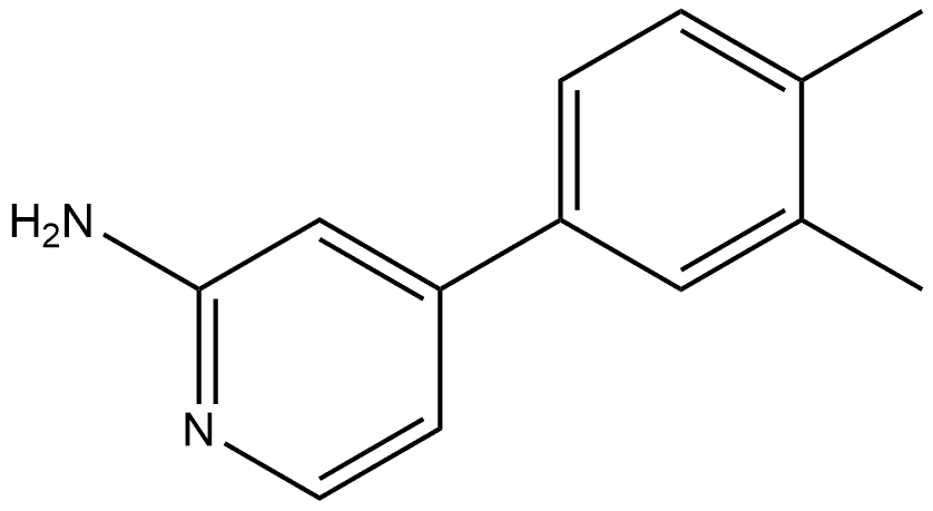 4-(3,4-Dimethylphenyl)-2-pyridinamine Structure