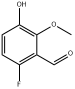 6-氟-3-羟基-2-甲氧基苯甲醛, 1369370-34-2, 结构式