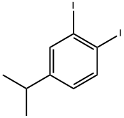 1,2-diiodo-4-isopropylbenzene Struktur