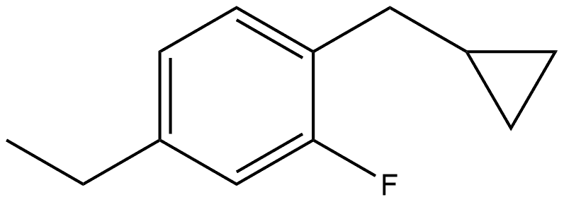 1-(cyclopropylmethyl)-4-ethyl-2-fluorobenzene Structure