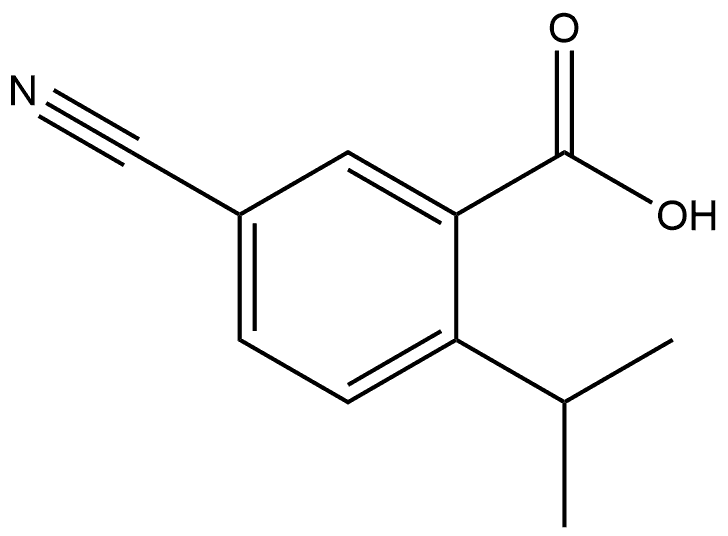 5-Cyano-2-(1-methylethyl)benzoic acid Struktur