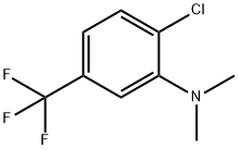 2-氯-5-三氟甲基-N,N二甲基苯胺 结构式