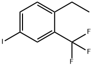 1-ethyl-4-iodo-2-(trifluoromethyl)benzene 化学構造式