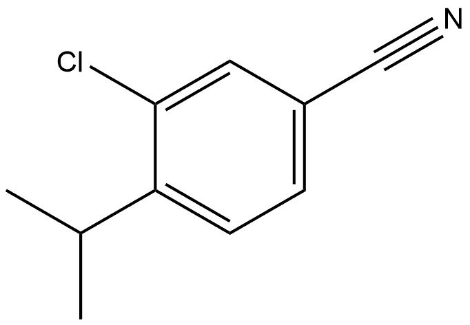 3-Chloro-4-(1-methylethyl)benzonitrile 结构式