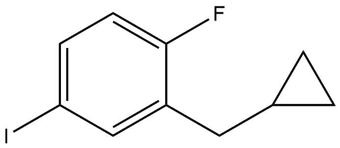 2-(Cyclopropylmethyl)-1-fluoro-4-iodobenzene,1369830-20-5,结构式