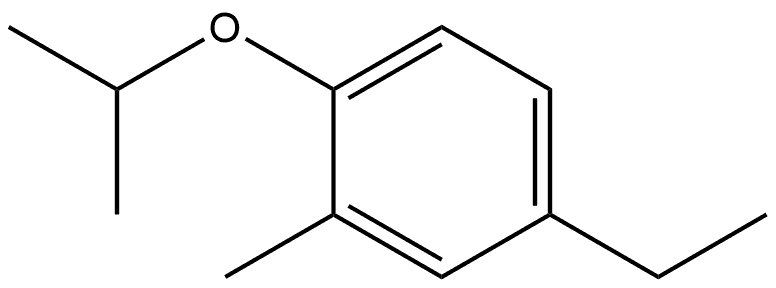 4-Ethyl-2-methyl-1-(1-methylethoxy)benzene,1369846-73-0,结构式