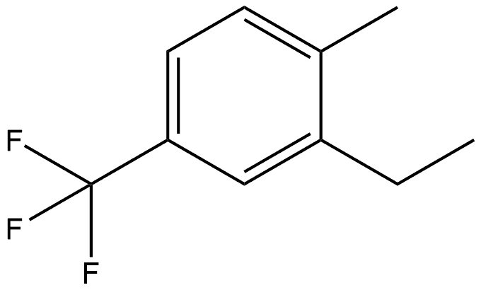 2-Ethyl-1-methyl-4-(trifluoromethyl)benzene,1369848-67-8,结构式