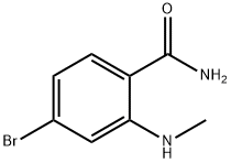 Benzamide, 4-bromo-2-(methylamino)- 化学構造式