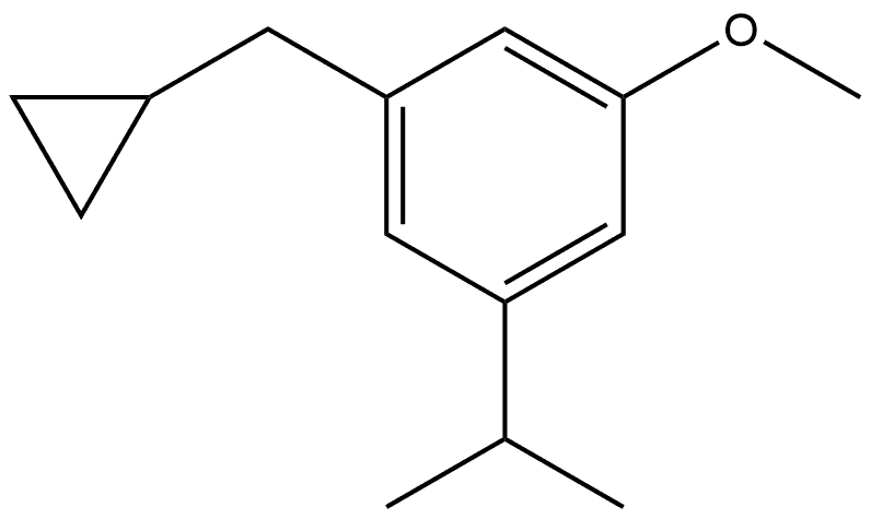 1-(Cyclopropylmethyl)-3-methoxy-5-(1-methylethyl)benzene Structure