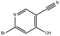 3-Pyridinecarbonitrile, 6-bromo-4-hydroxy- 化学構造式