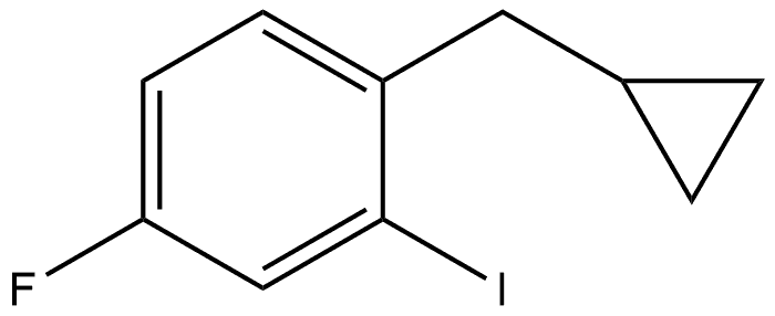 1-(cyclopropylmethyl)-4-fluoro-2-iodobenzene,1369878-50-1,结构式