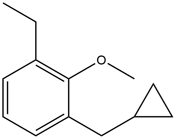 1-(Cyclopropylmethyl)-3-ethyl-2-methoxybenzene Structure