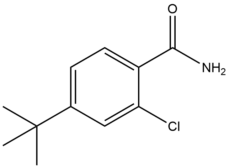 2-Chloro-4-(1,1-dimethylethyl)benzamide,1369888-10-7,结构式
