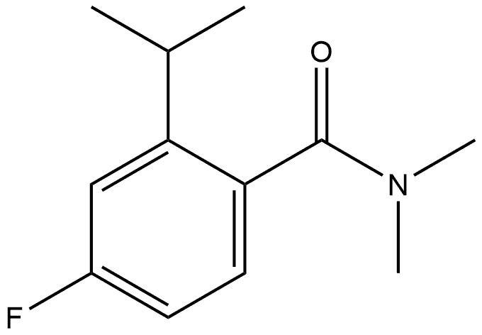 4-Fluoro-N,N-dimethyl-2-(1-methylethyl)benzamide Structure