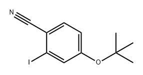 4-(叔丁氧基)-2-碘代苄腈,1369904-14-2,结构式