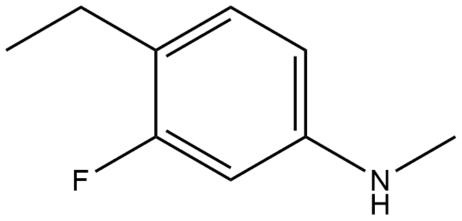 4-ethyl-3-fluoro-N-methylaniline Structure