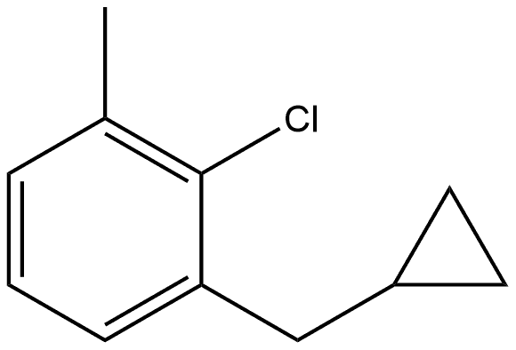 2-Chloro-1-(cyclopropylmethyl)-3-methylbenzene Structure